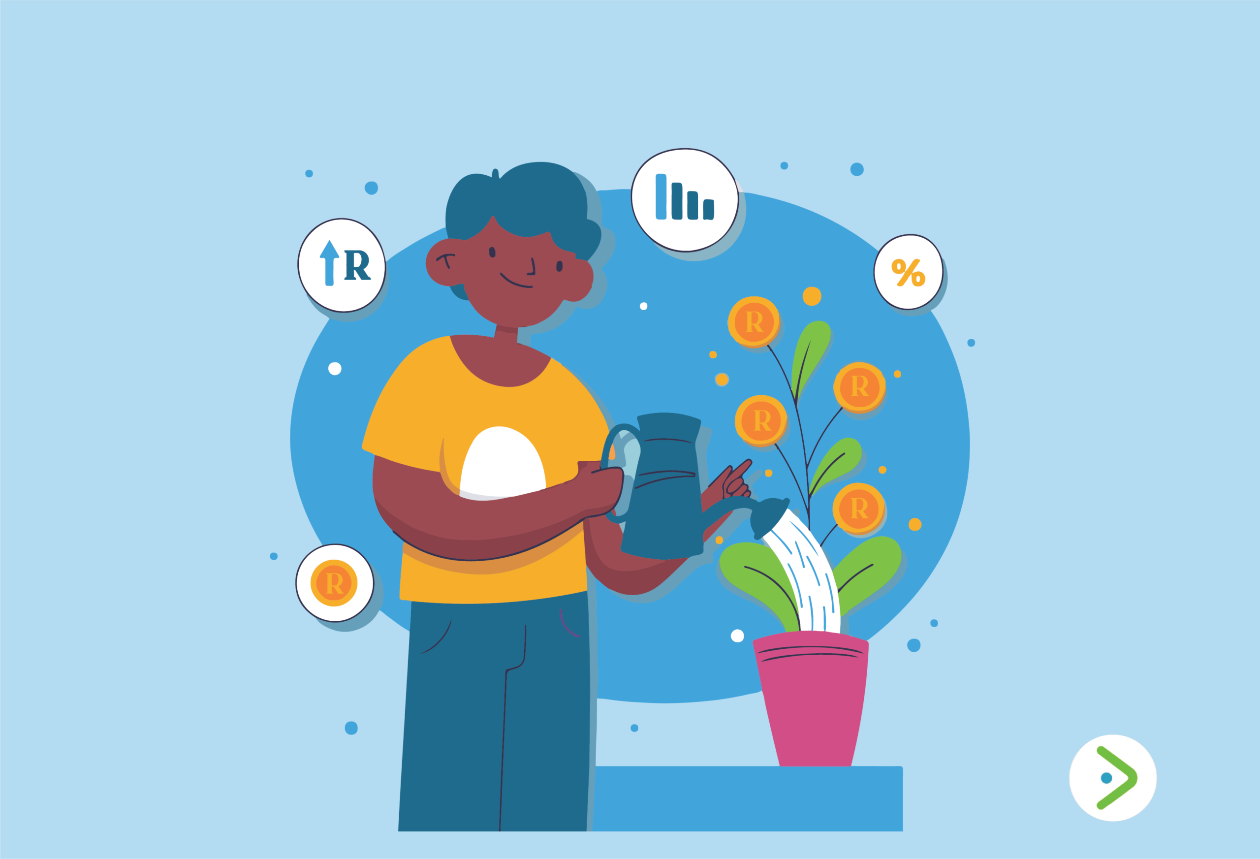 animated image of micro investing